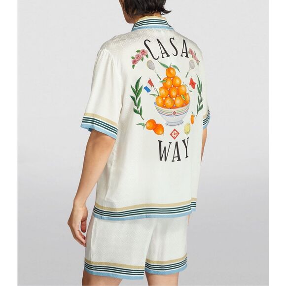 CASABLANCA Silk Short-Sleeve Shirt - Picture 3 of 11